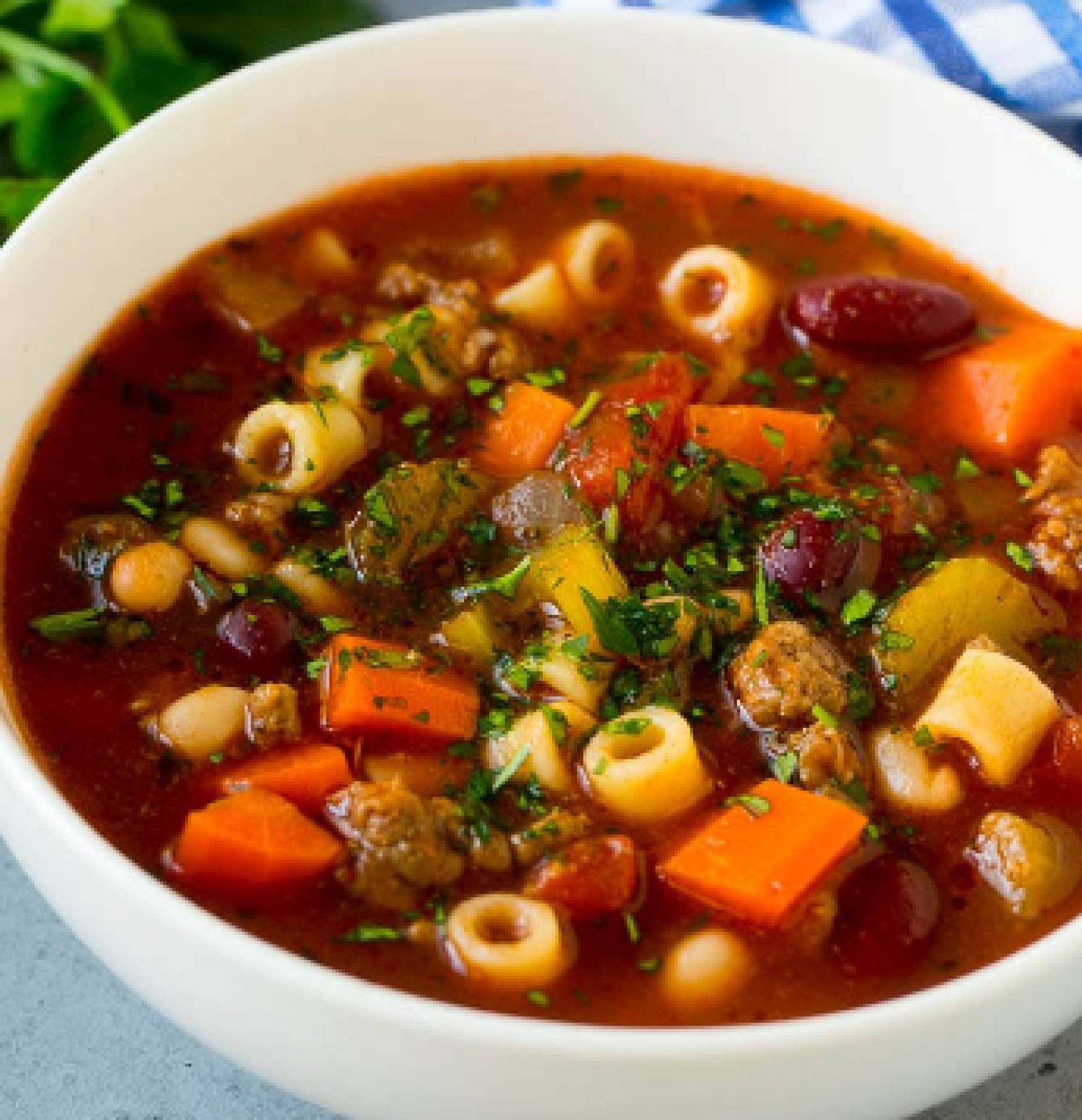 Beef Pasta E Fagioli Soup