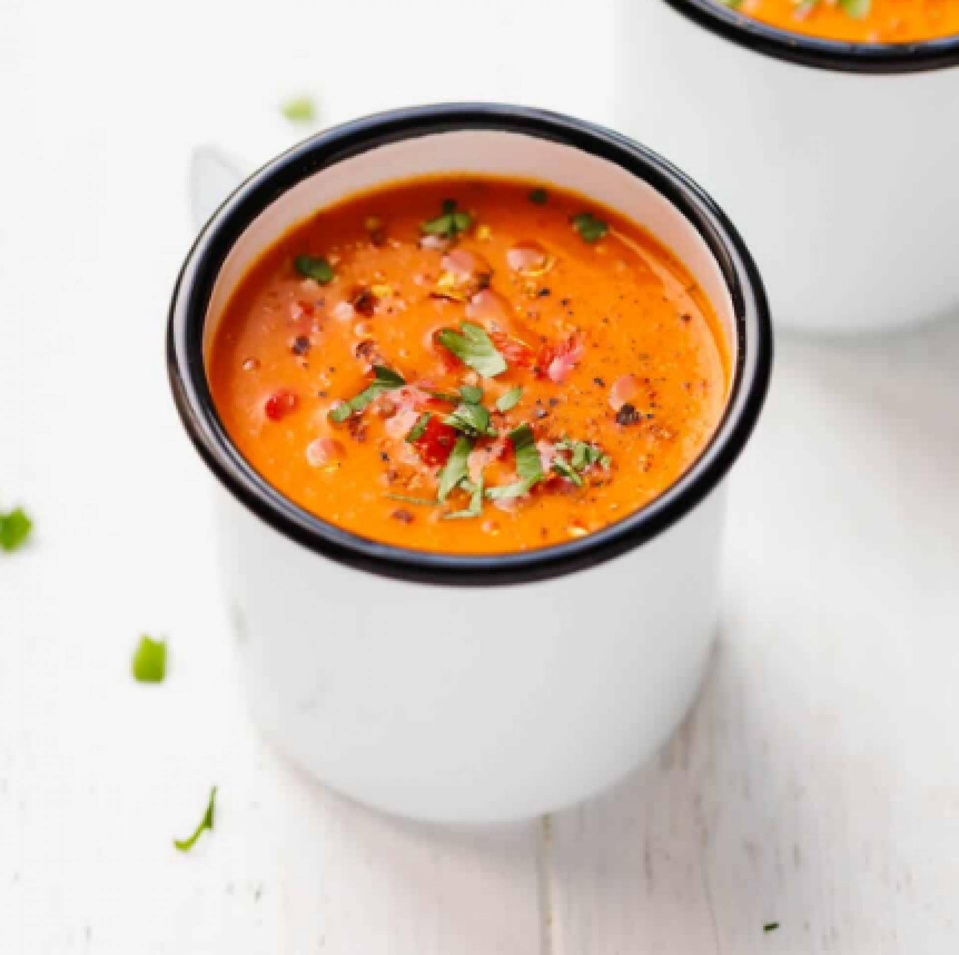 Creamy Roasted Red Pepper Soup (GF)