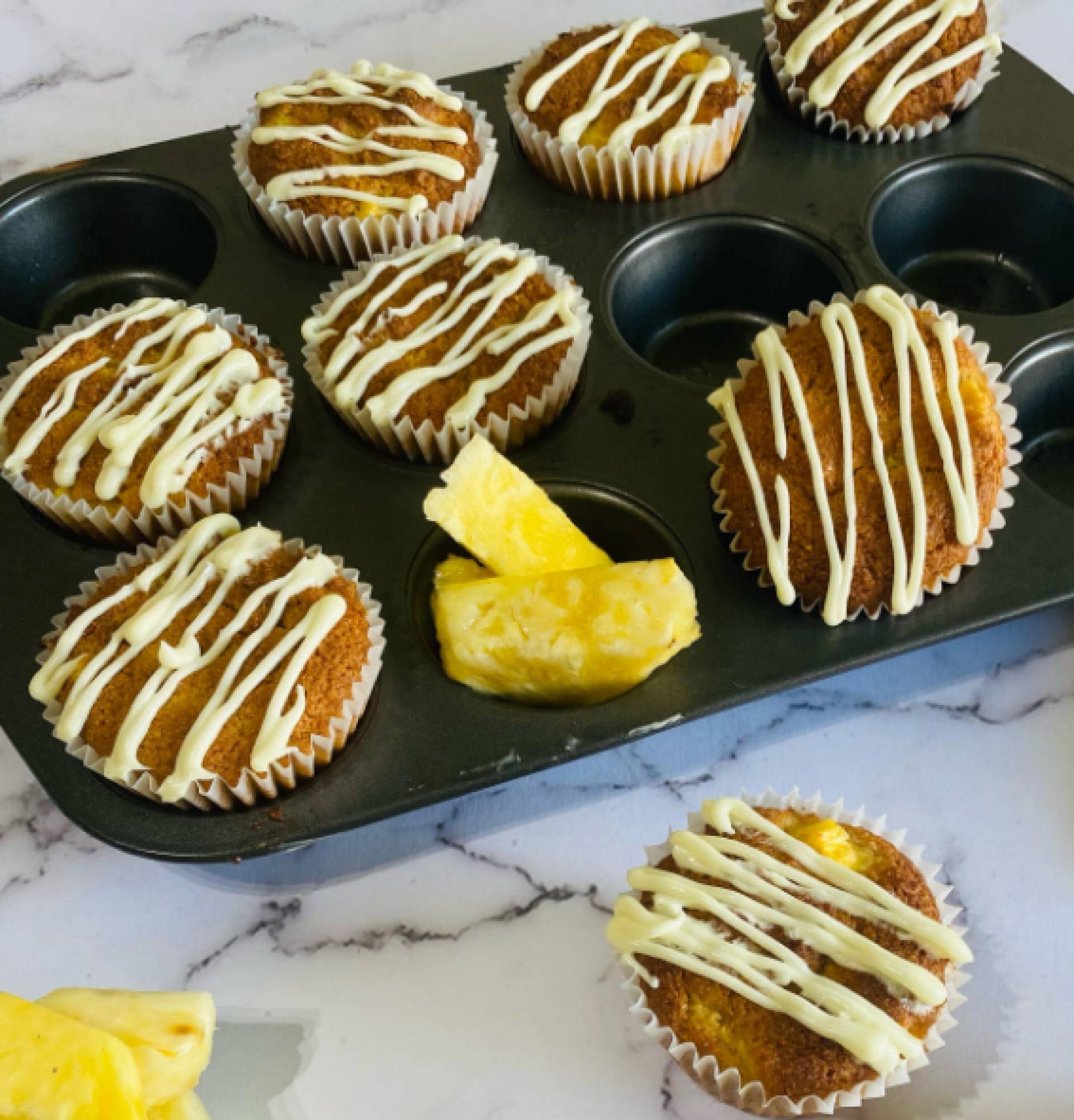 Pineapple Coconut Muffins (2 per pack)