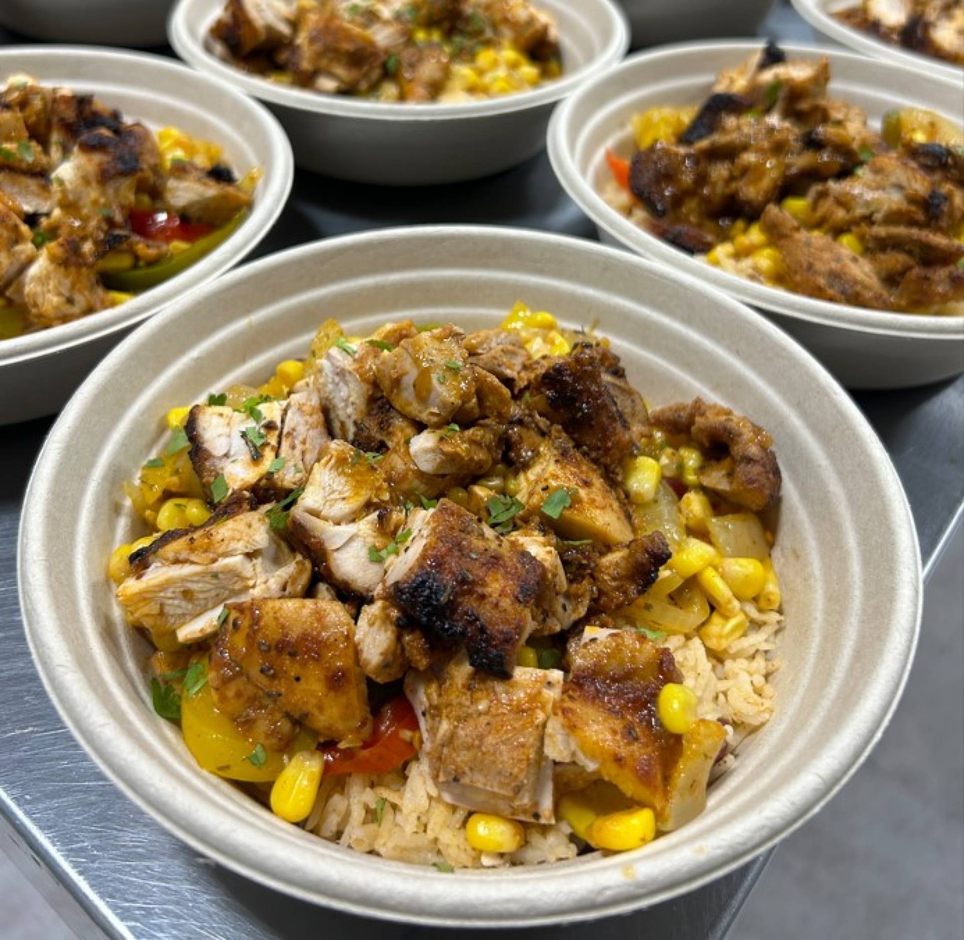 Fajita Chicken Thighs with Cajun Rice (GF)