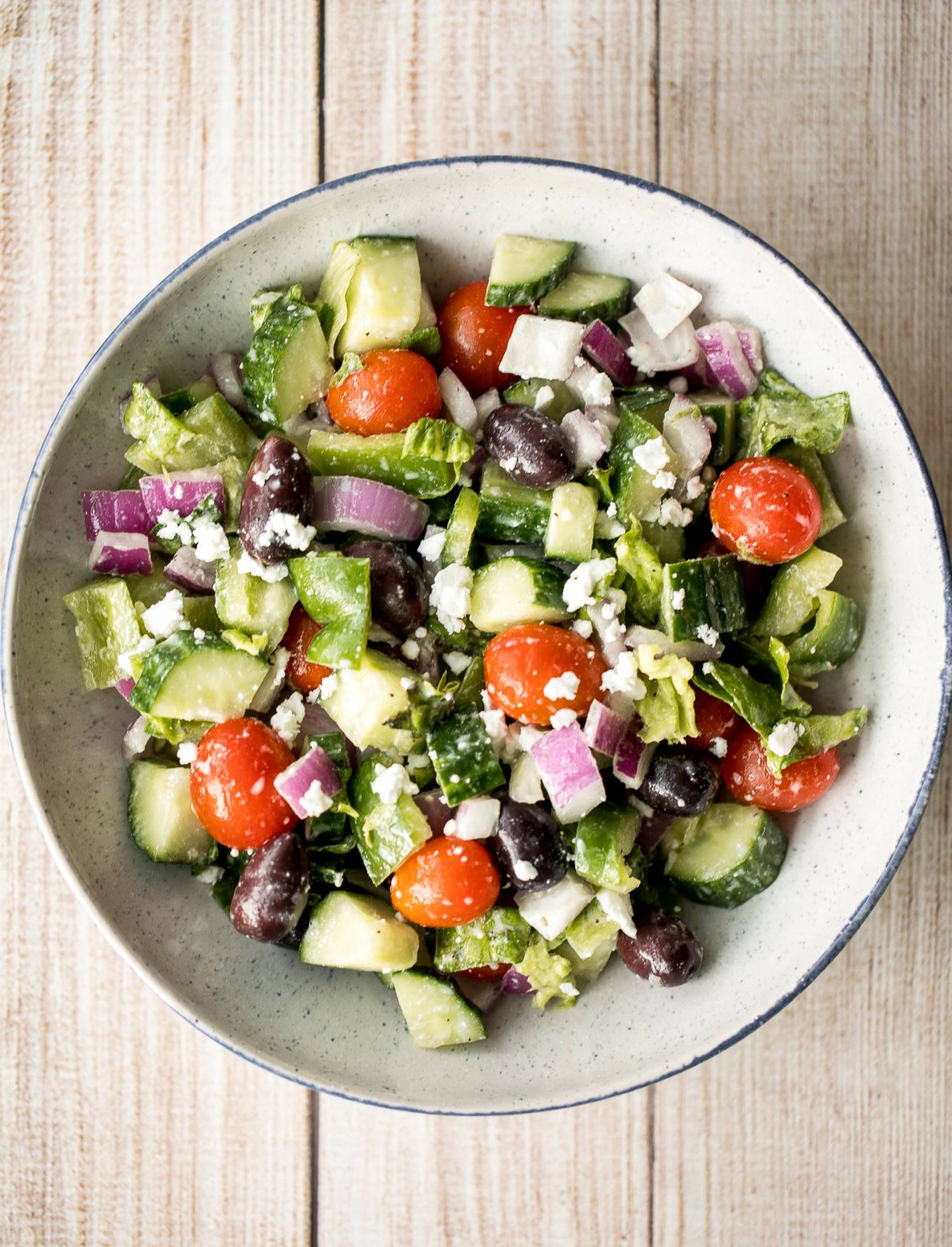 Greek Salad with Chickpeas