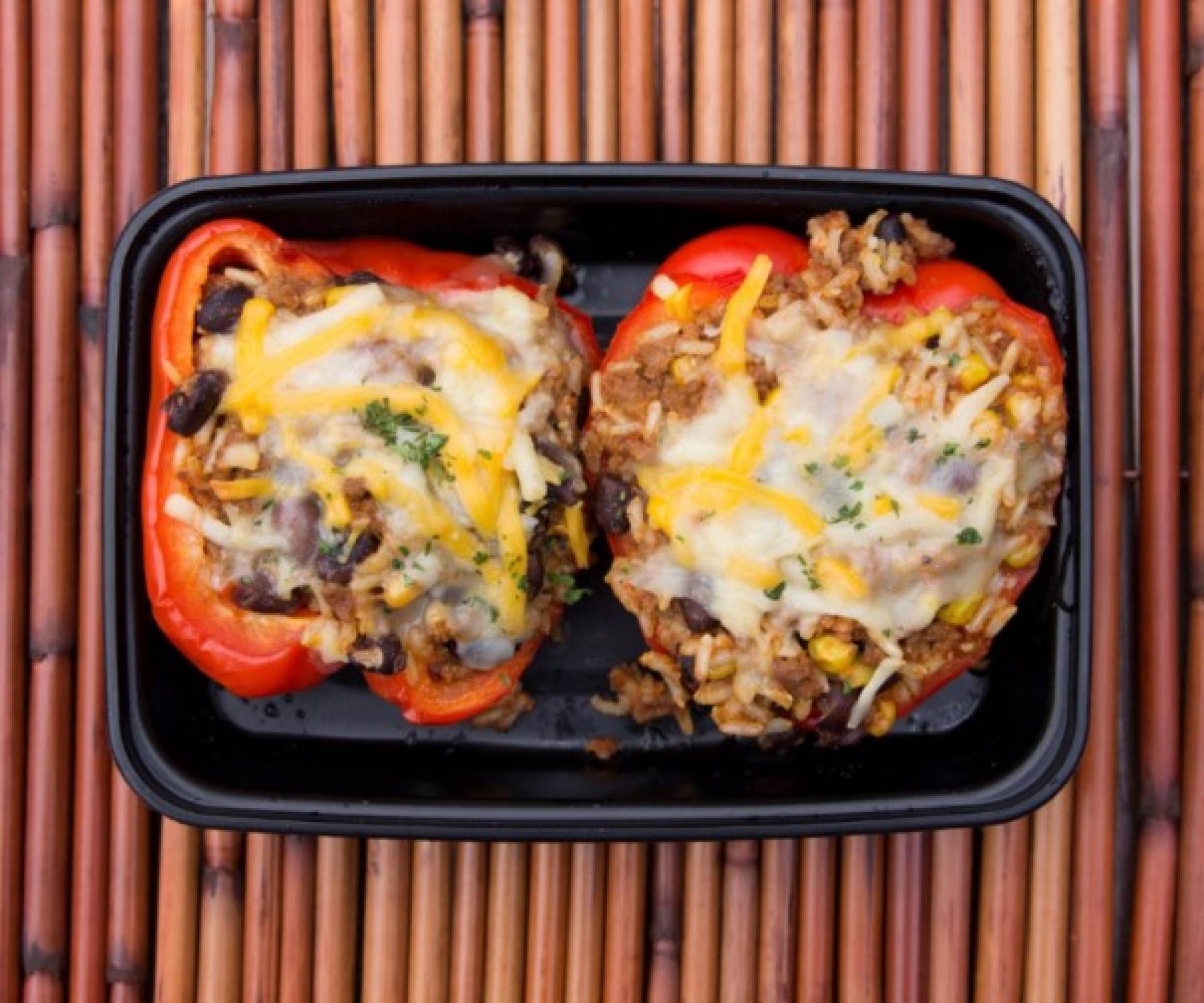 Mexican Beef & Rice Stuffed Peppers