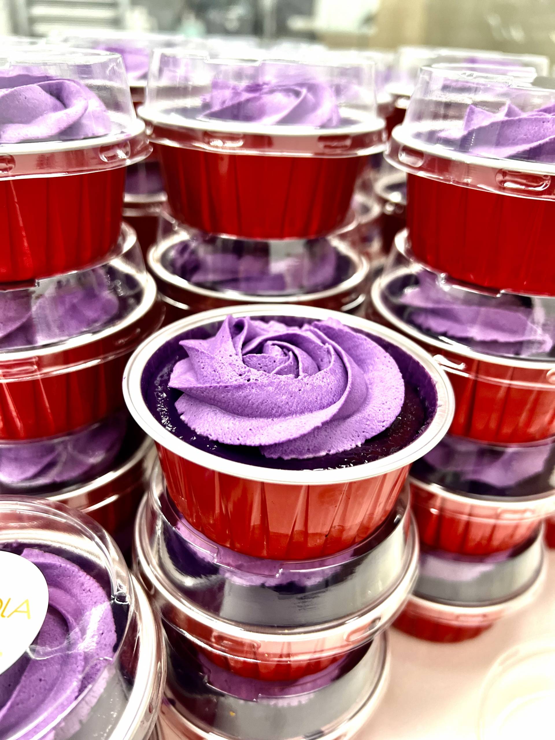 Ube Mini Cheesecake Cup