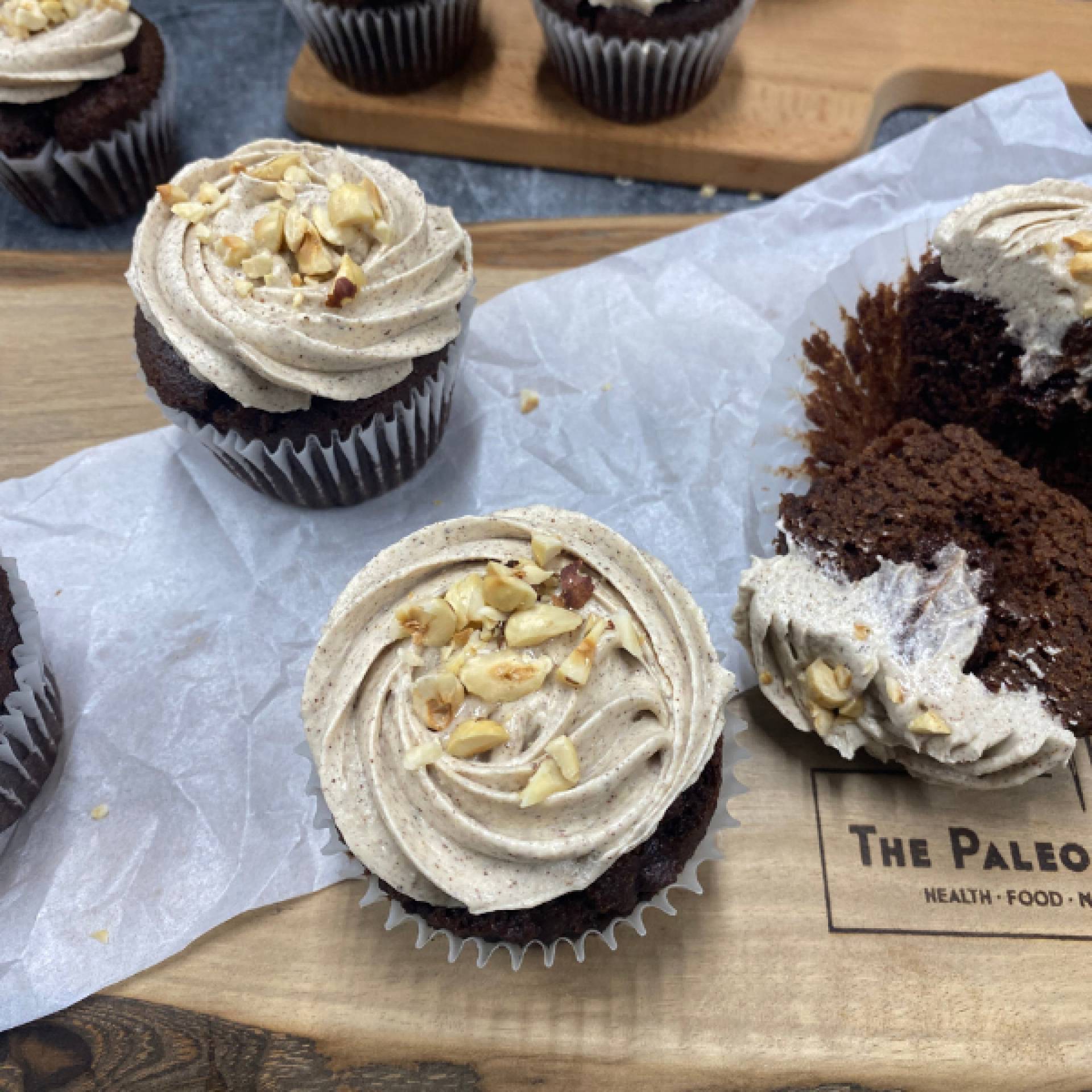 Paleo Hazelnut Cupcakes (2 per pack)