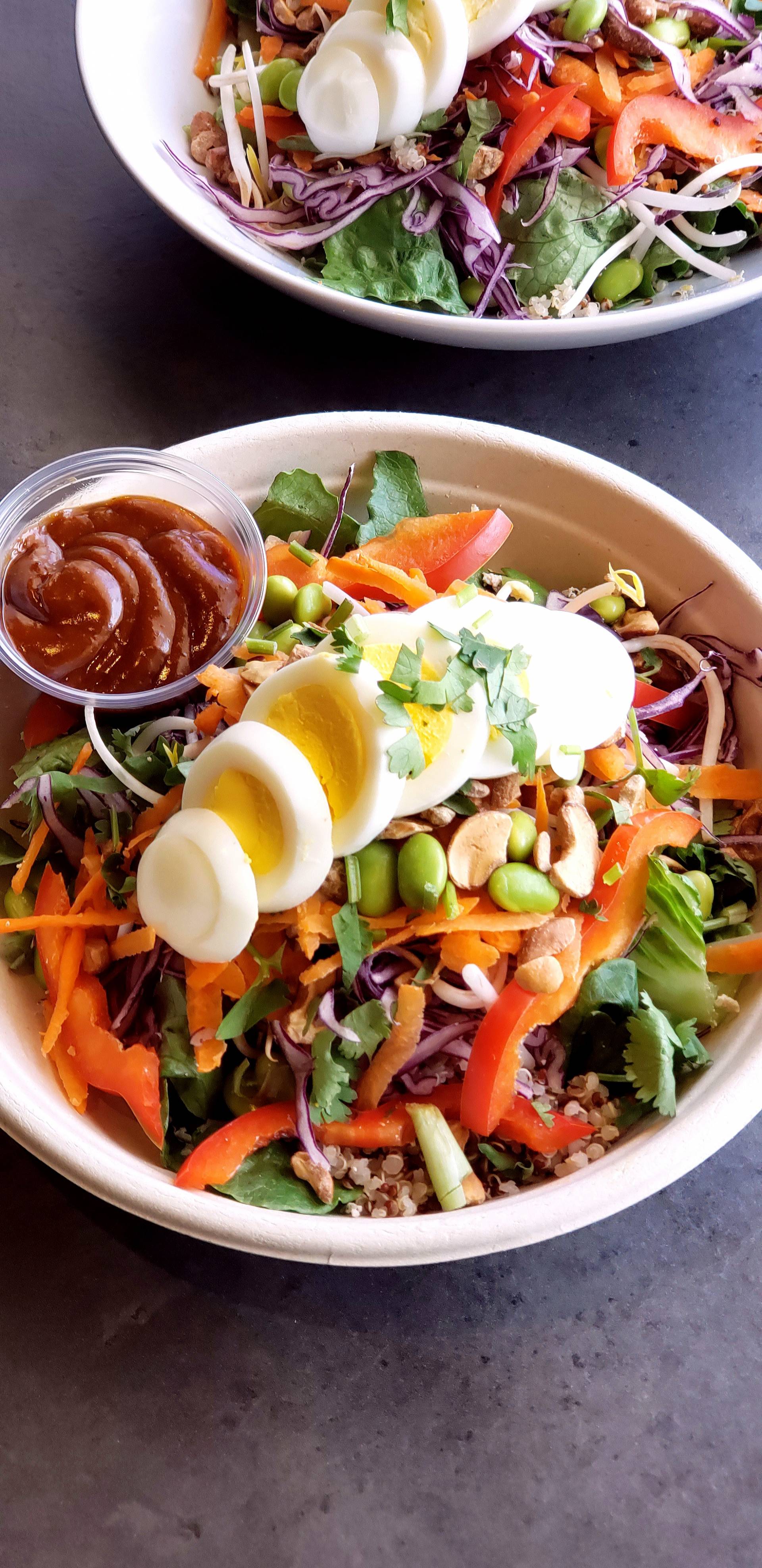 Buddha Salad with Hard-Boiled Egg