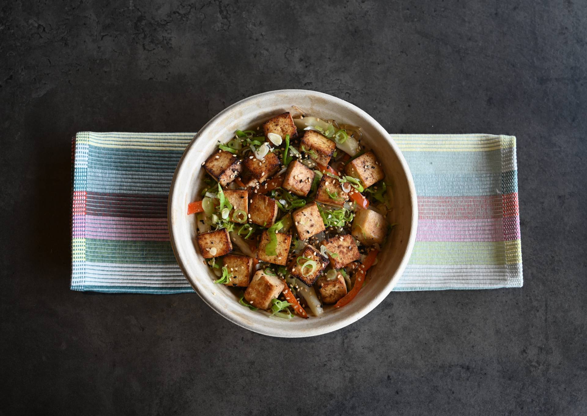 Korean Glass Noodles with Tofu (GF)