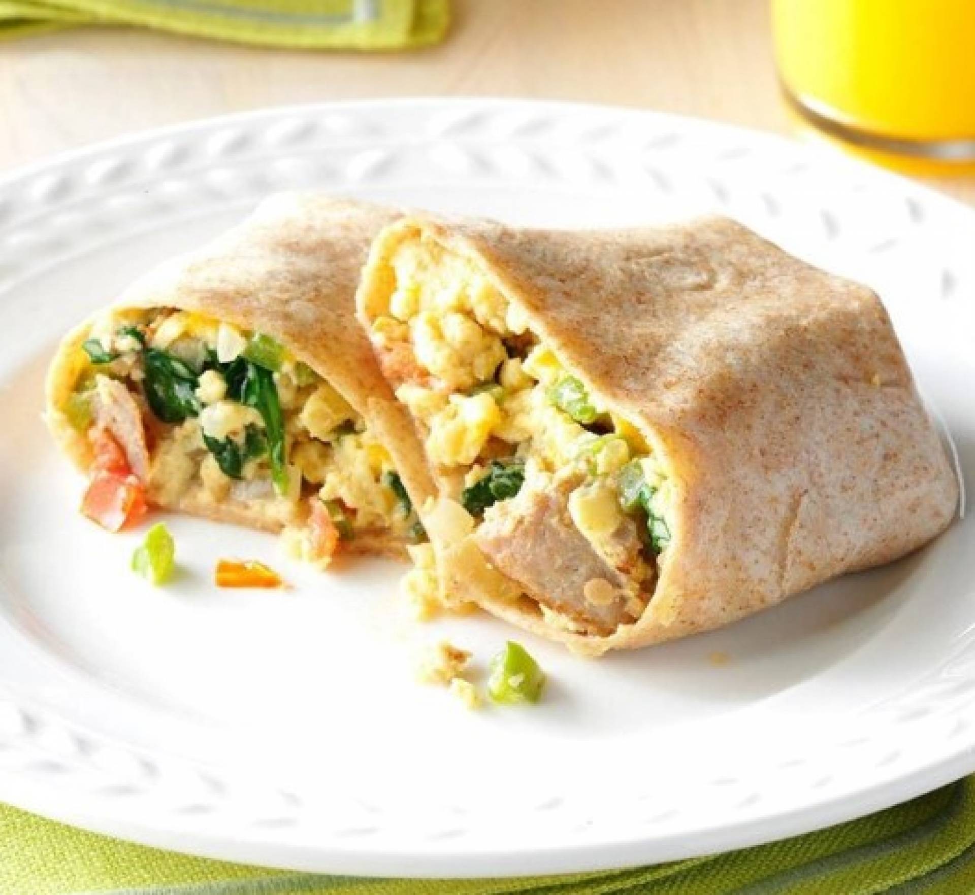 Chicken Sausage Egg & Cheese Breakfast Wrap