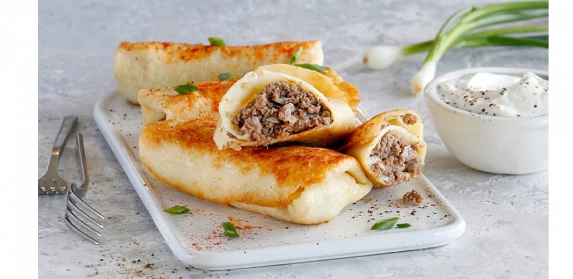 Potato & Mushroom Blintzes (Stuffed Crepes)