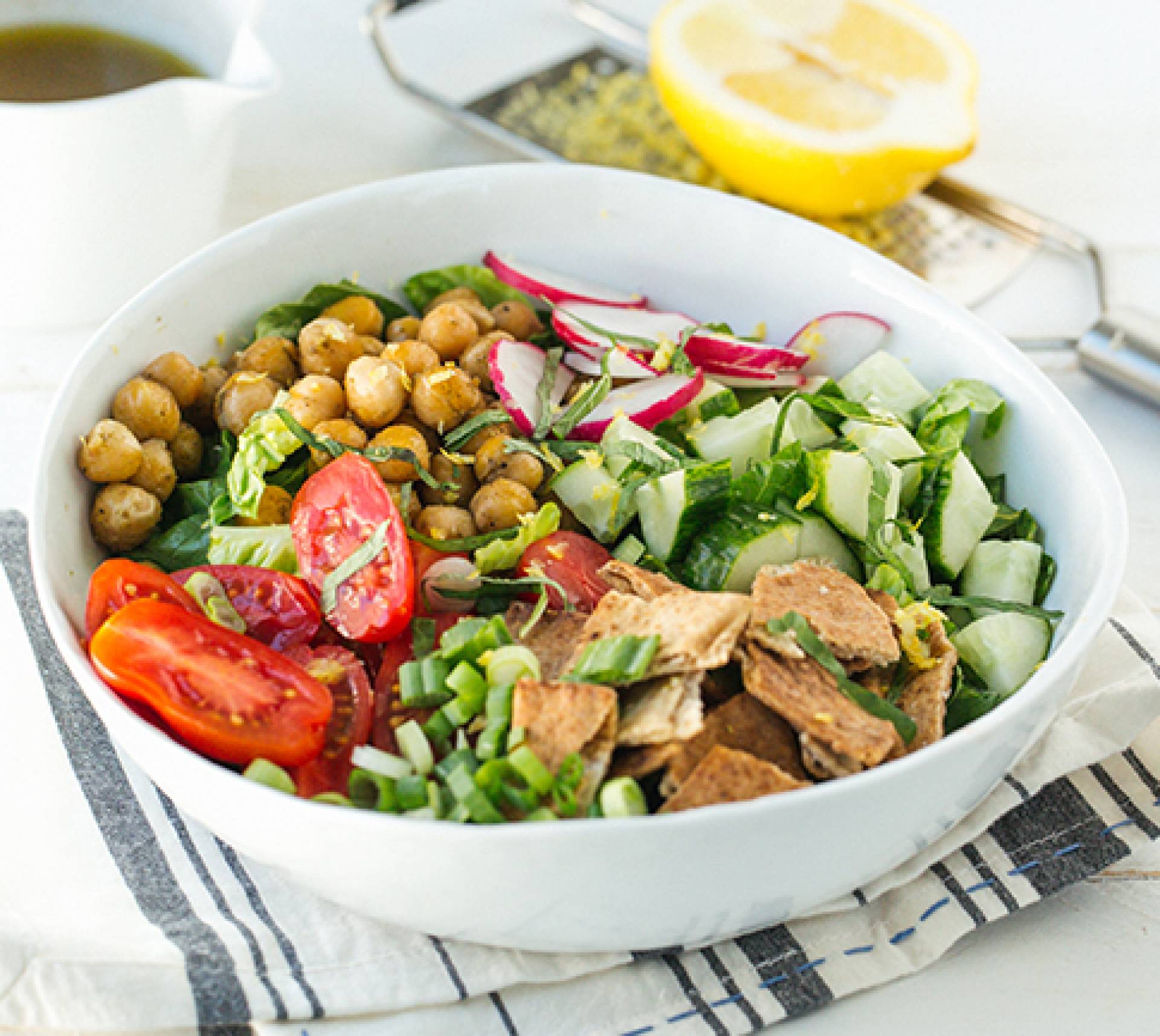 Chickpea Fattoush Salad