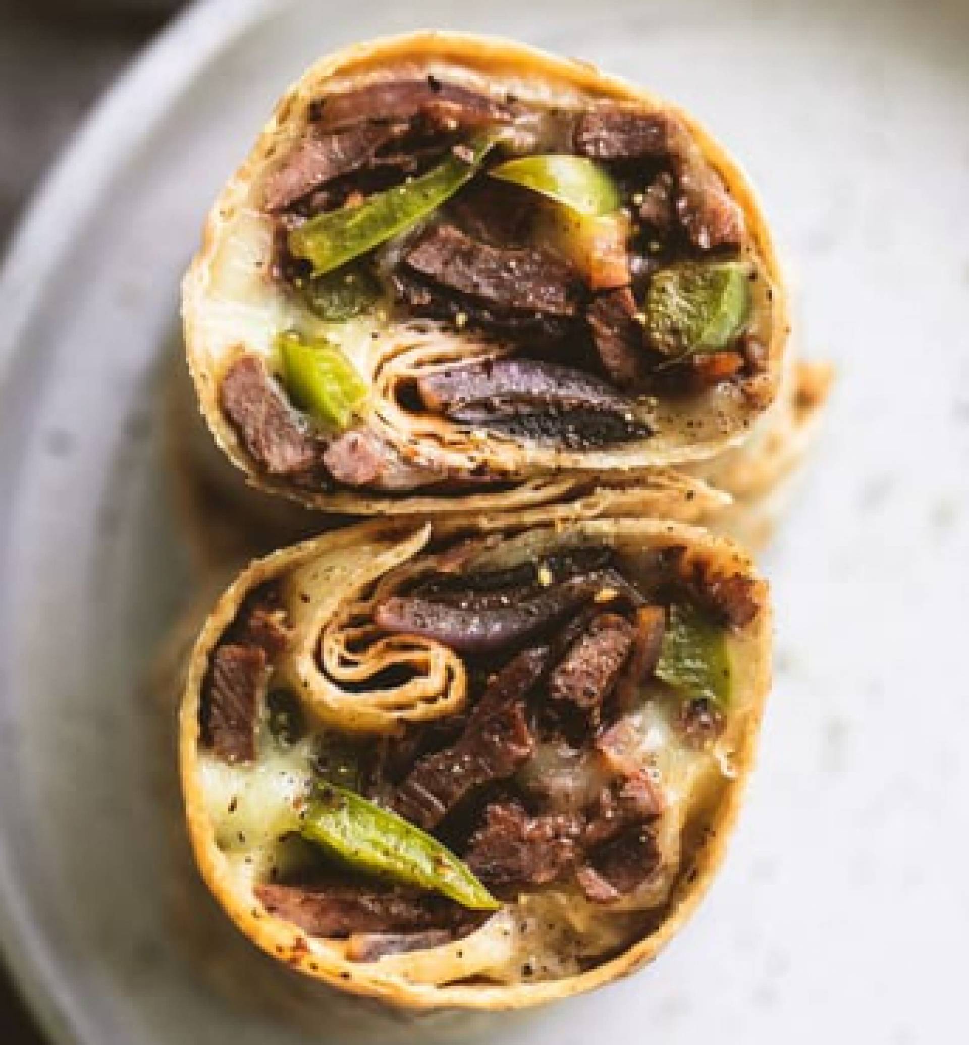 Philly Cheesesteak Wraps