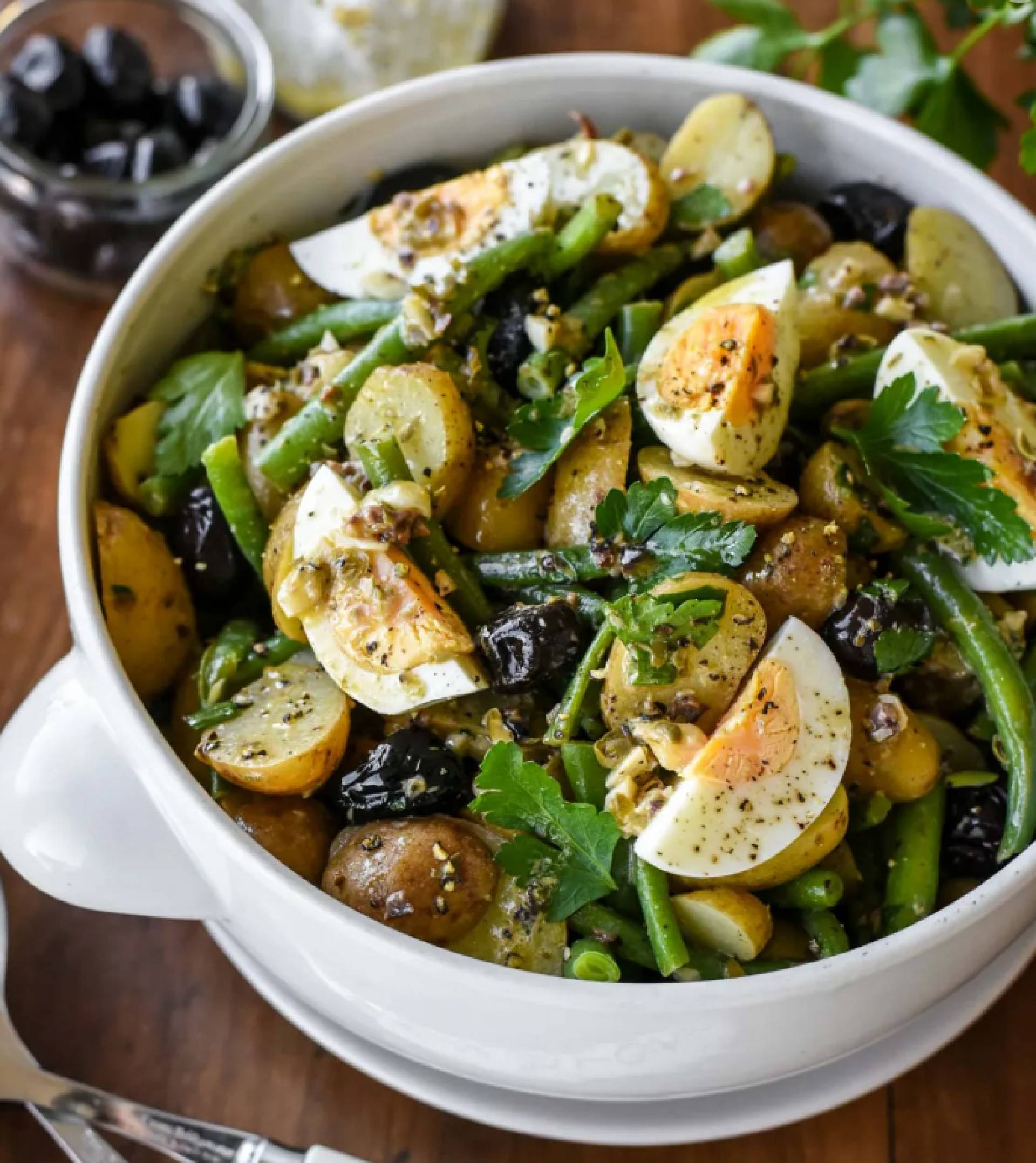 French-Style Potato & Green Bean Salad with Hard-Boiled Egg