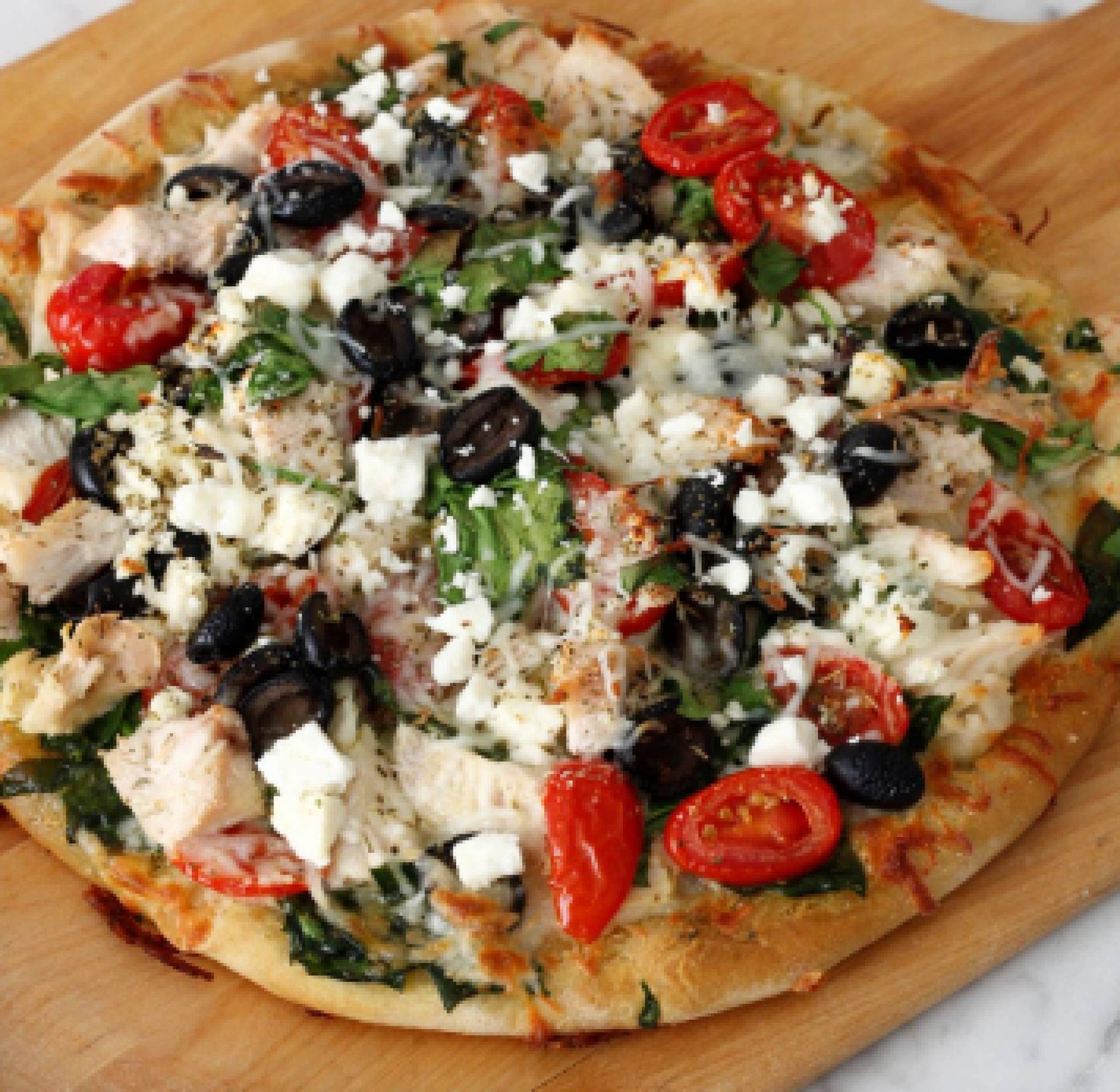 Mediterranean Chicken Personal Pizza