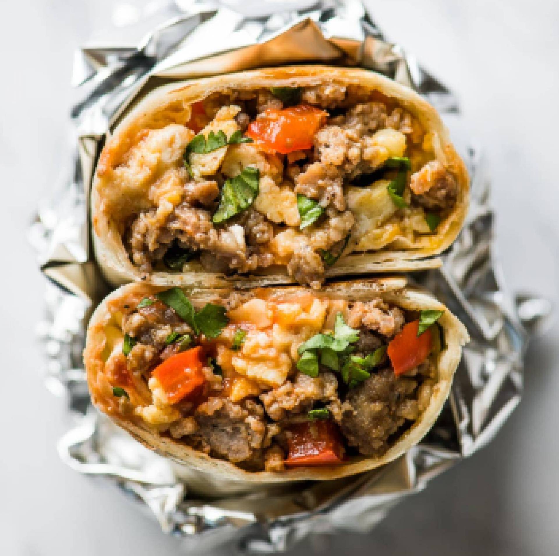 Tex Mex Beef Breakfast Wrap