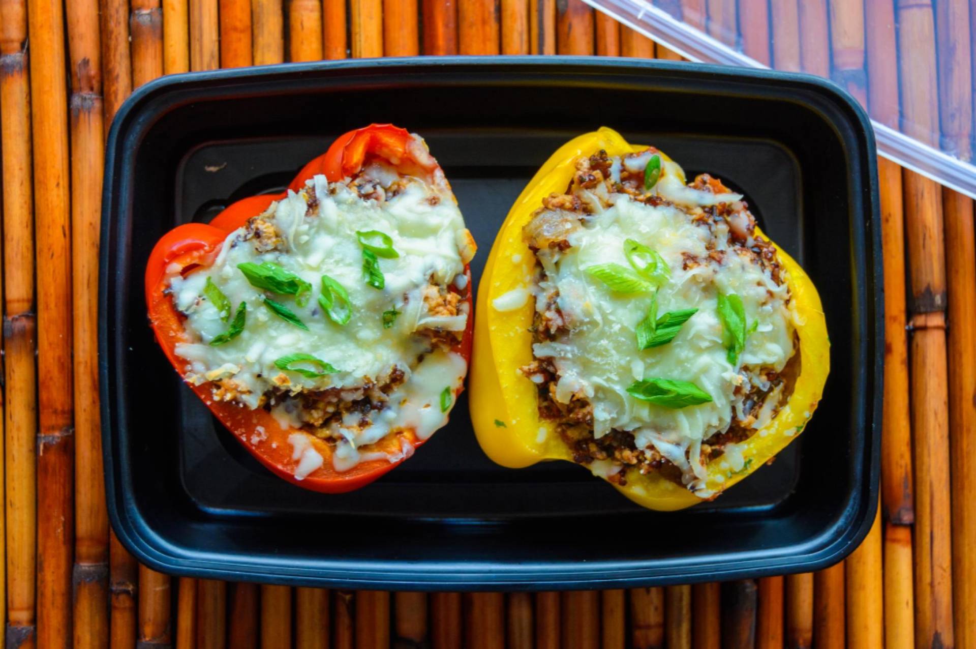 Chicken & Quinoa Stuffed Peppers