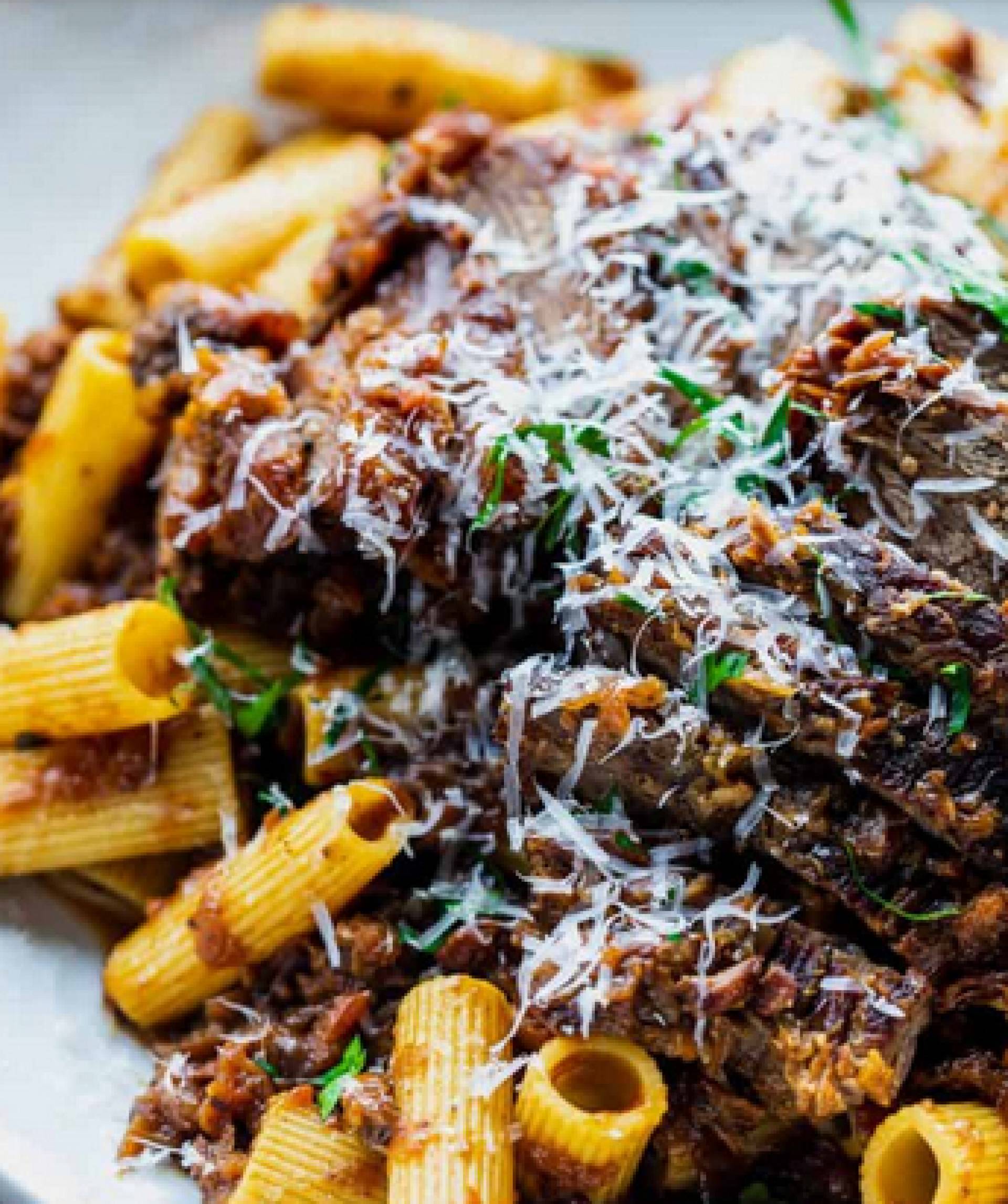 Braised Beef Ragu with Rotini