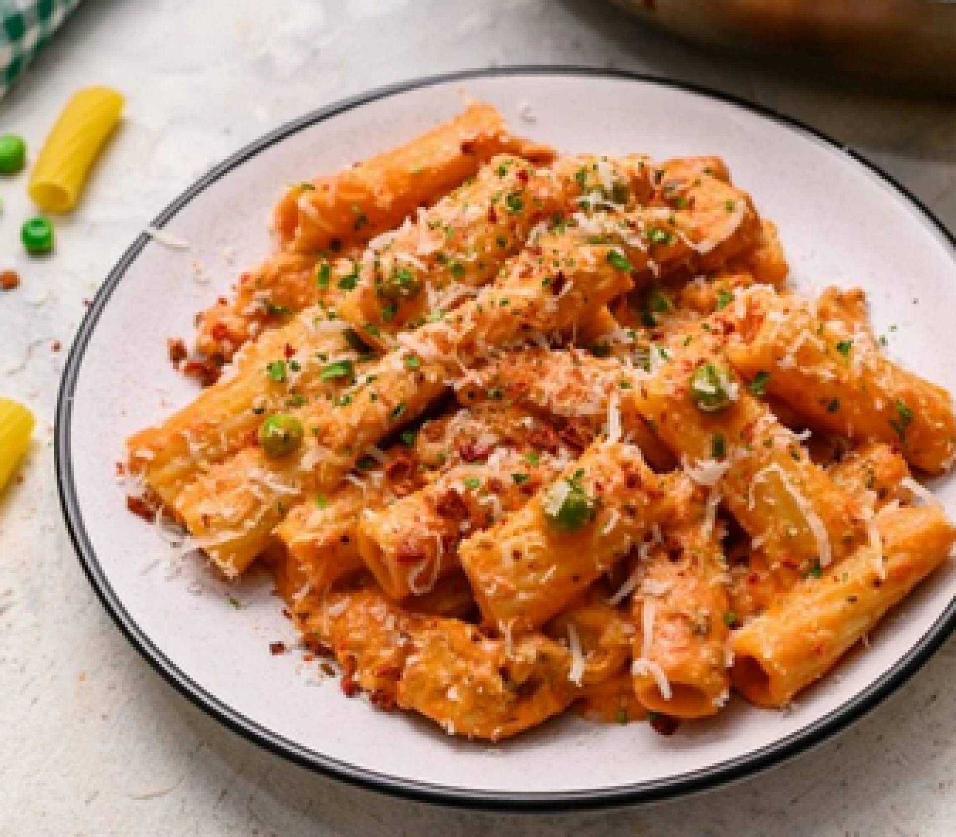 Braised Chicken Ragu with Rotini