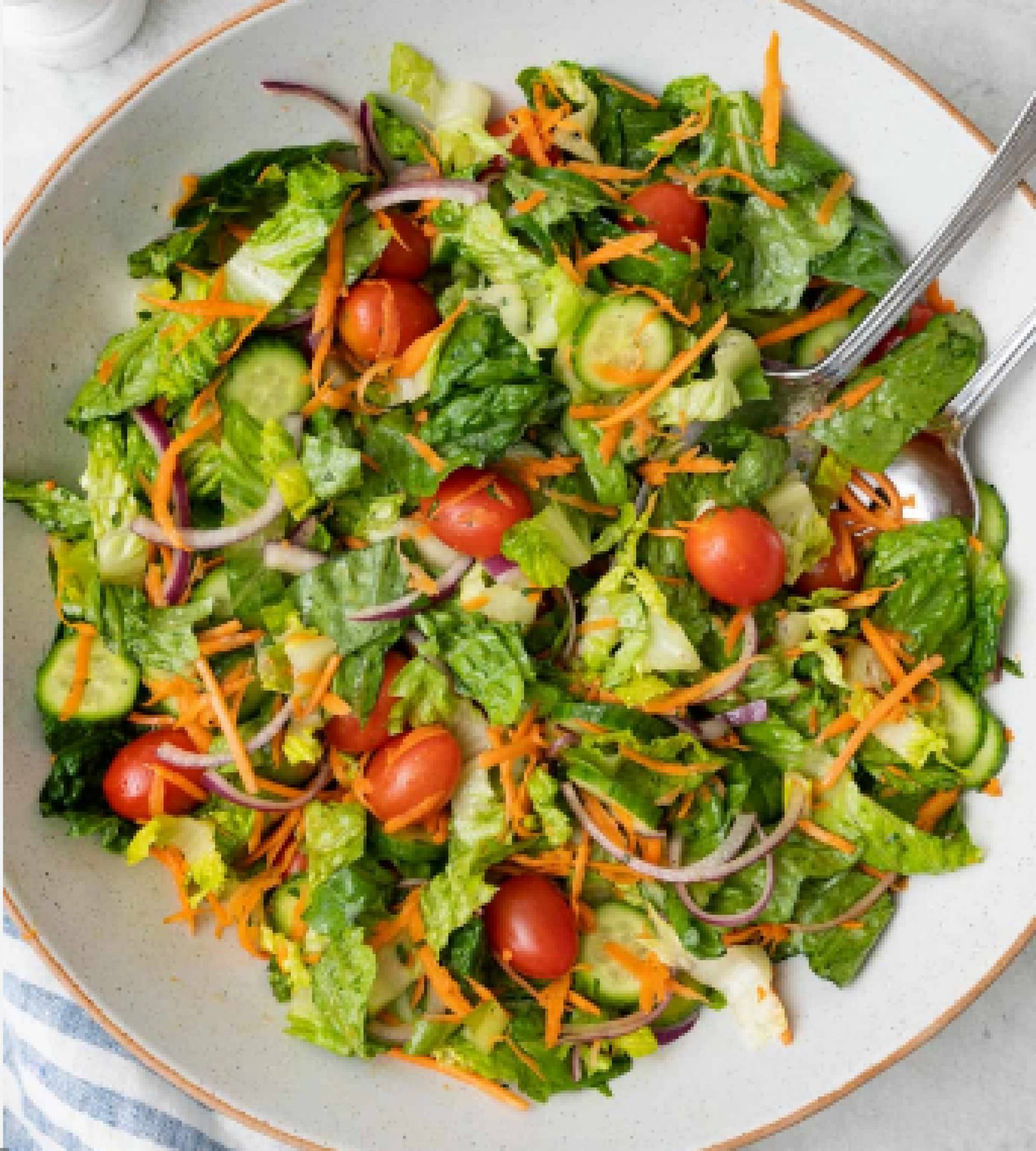 Garden Salad with Chickpeas (GF)