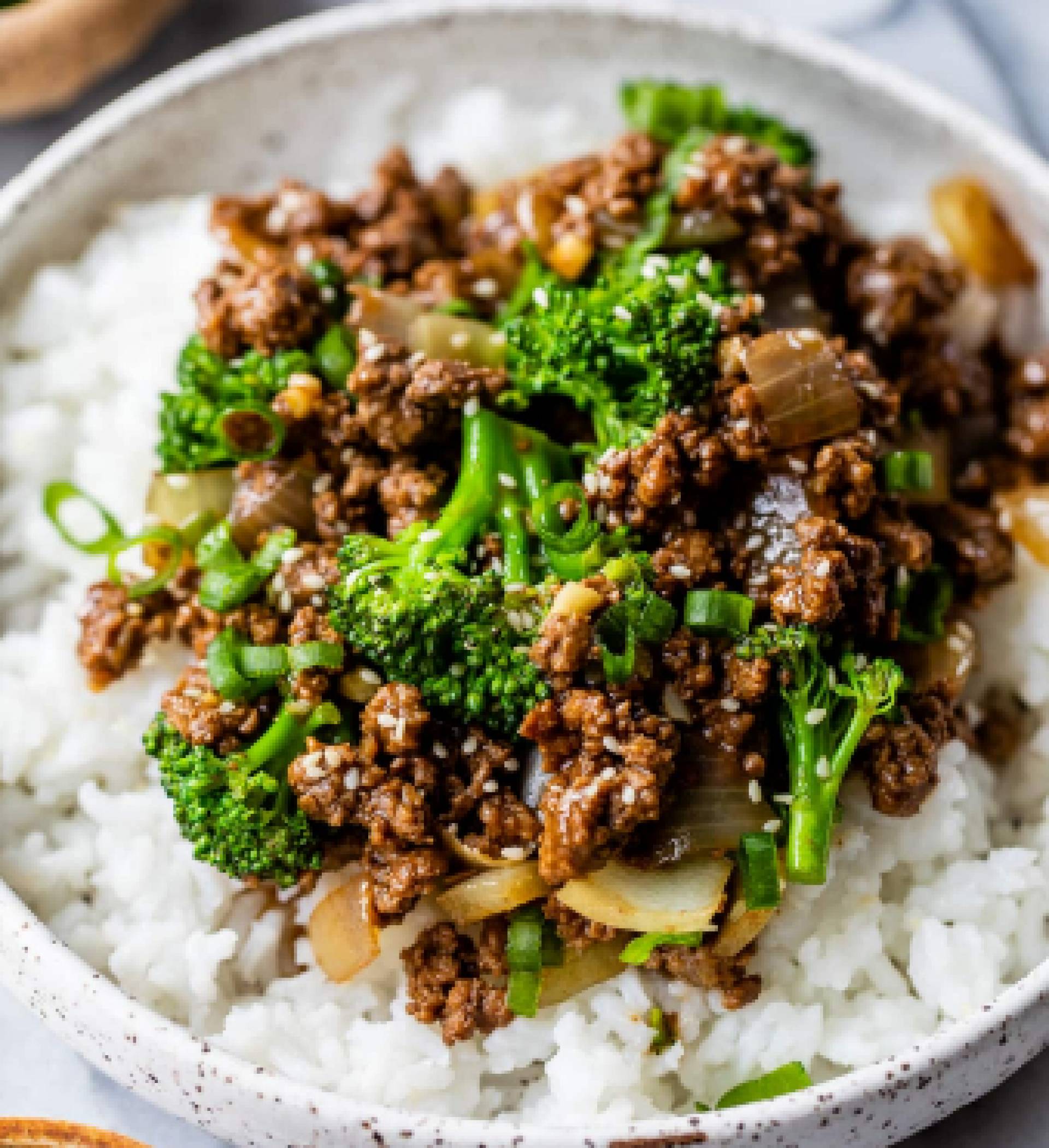 Simply Sauteed Beef & Broccoli with Rice (GF)