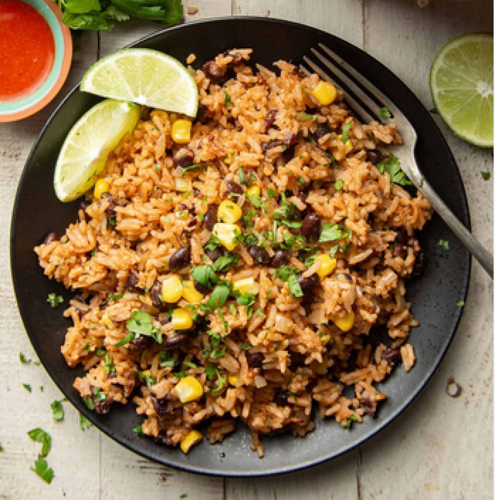 Mexican Style Beans & Summer Rice (GF)