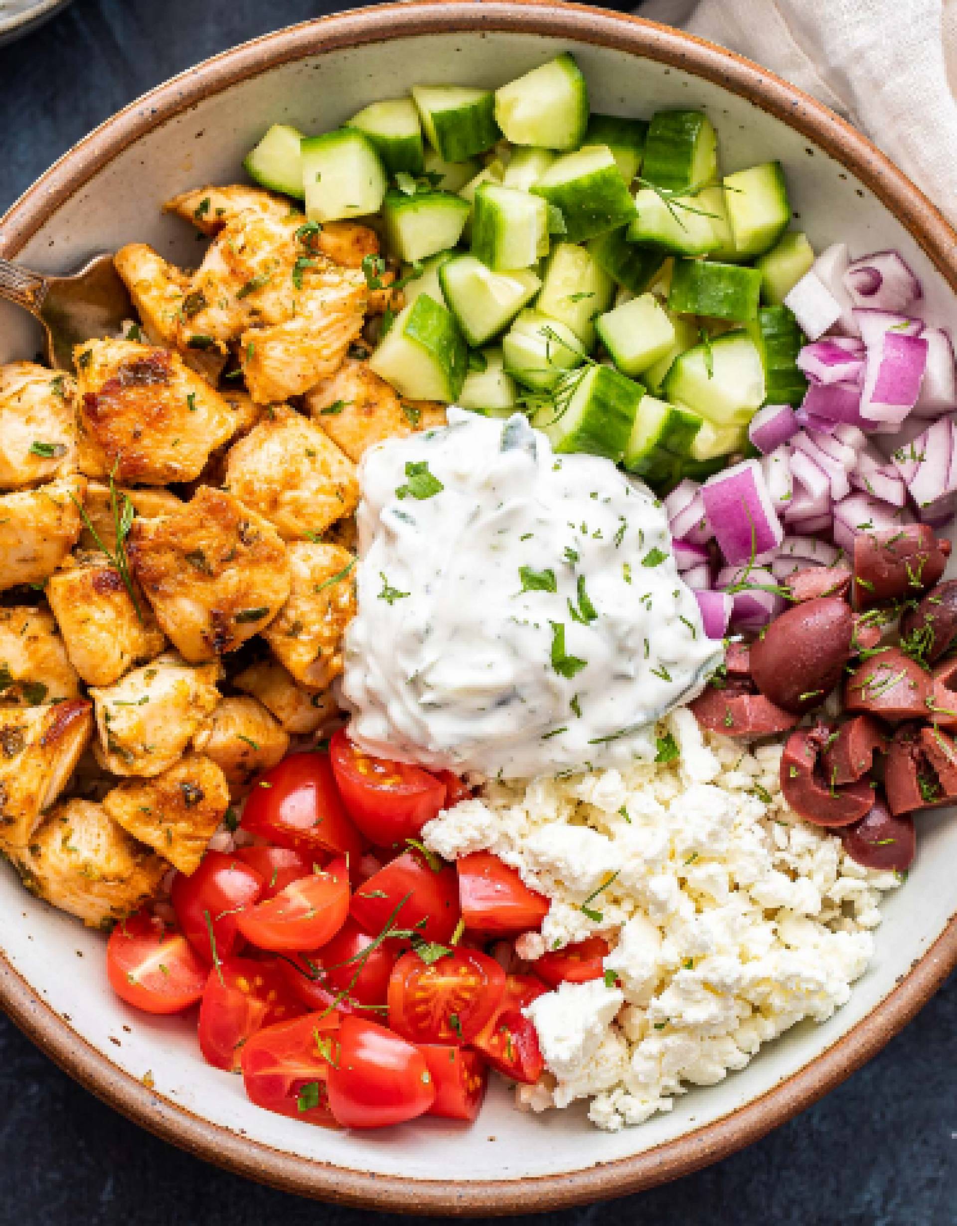 Gyro Chicken Bowl with Quinoa & Potatoes (GF)