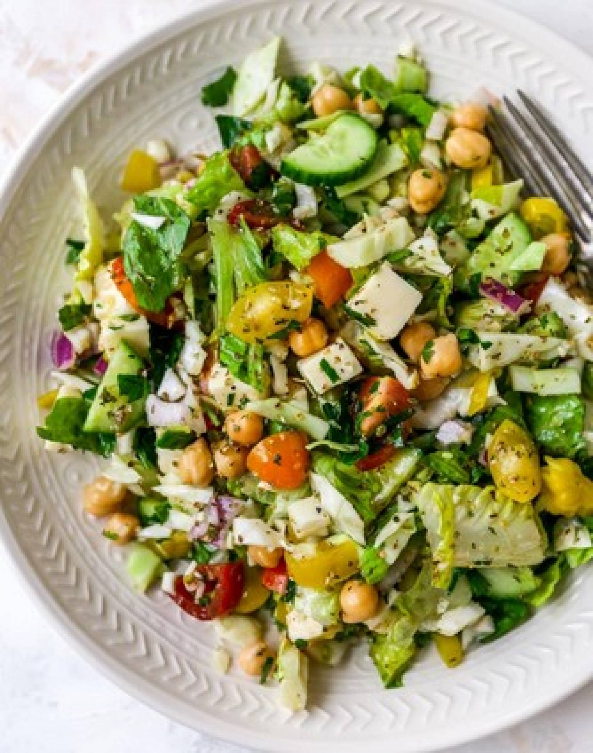 Italian Chopped Salad with Chicken Breast
