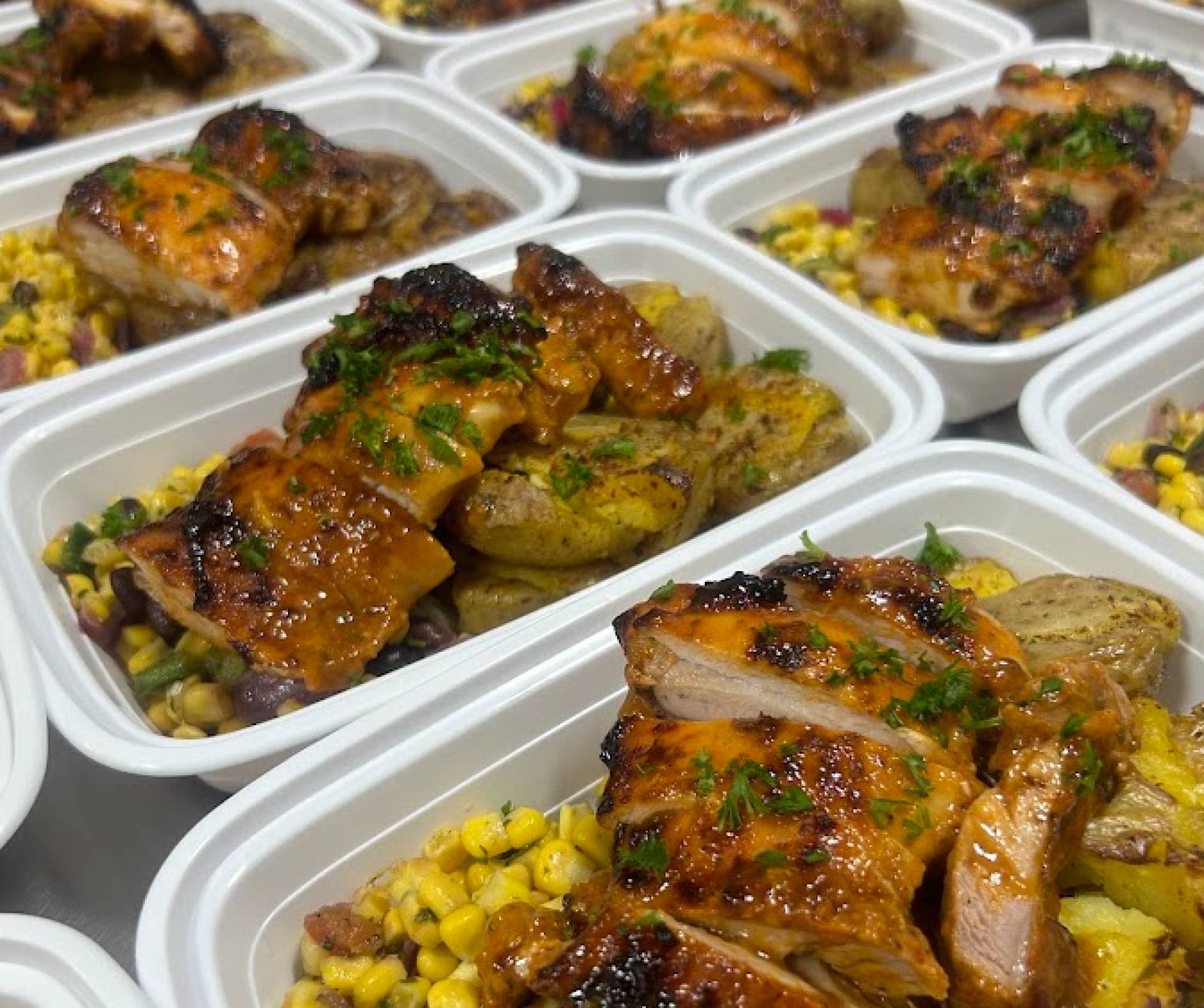 Simply BBQ'd Chicken Quarter with Potato Wedges (GF)