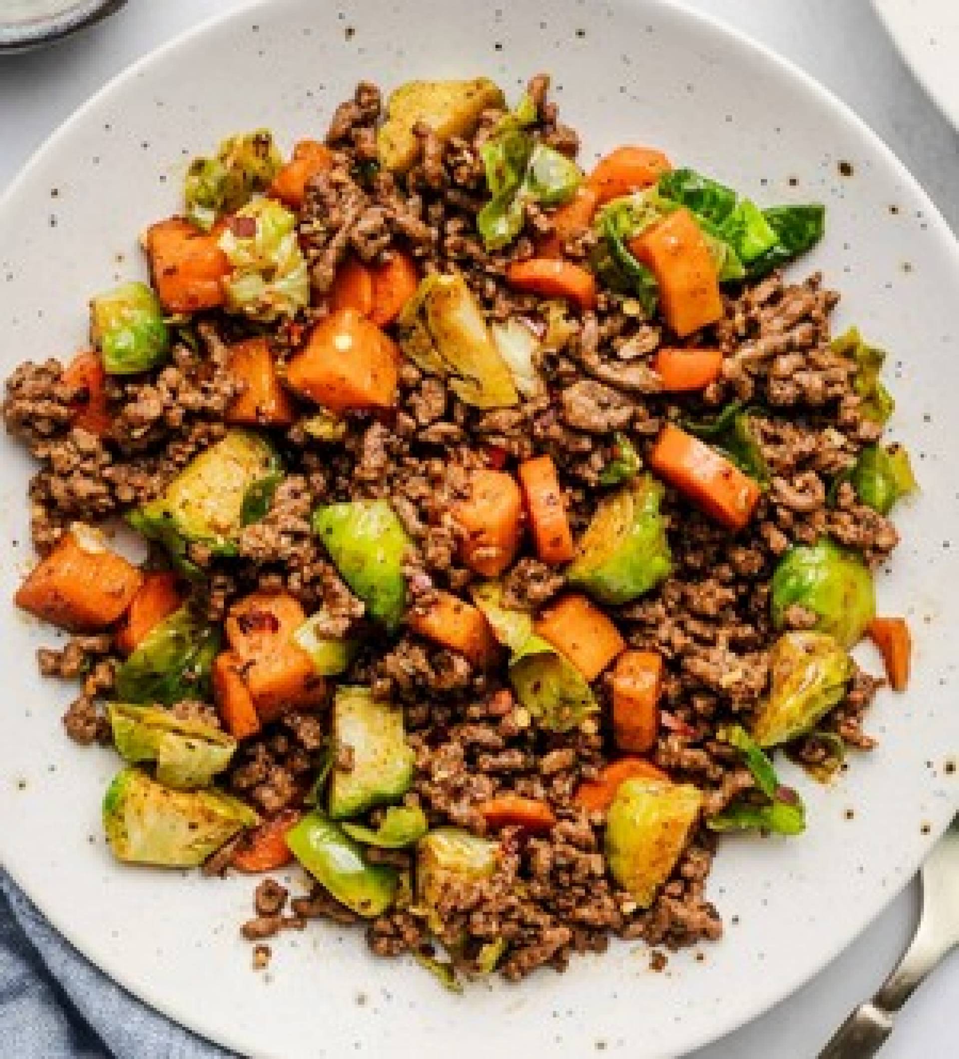 Simply Sauteed Beef & Sweet Potato Bowl (GF)
