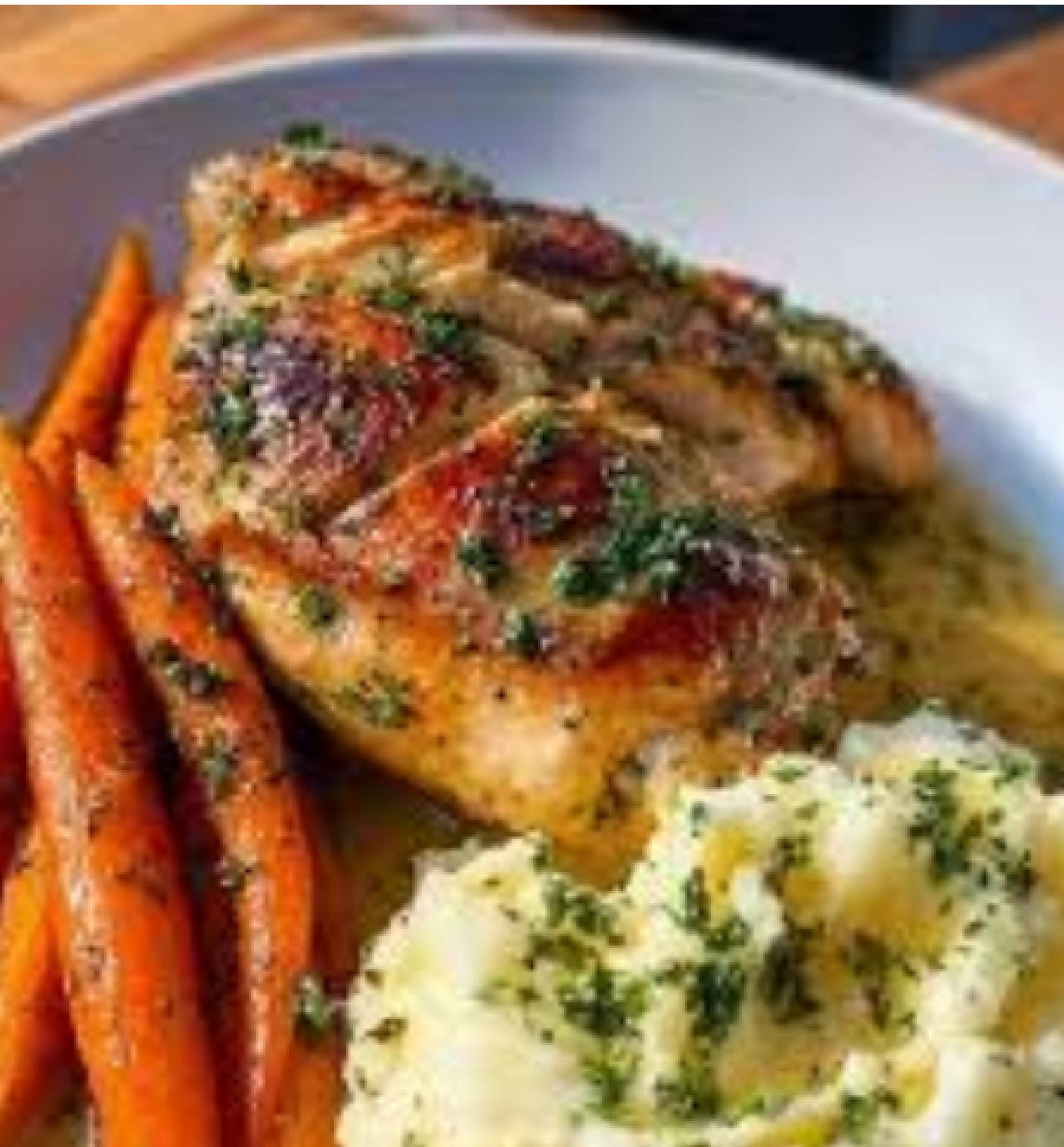 Simply Lemon Herb Chicken Quarter with Mashed Potatoes (GF)