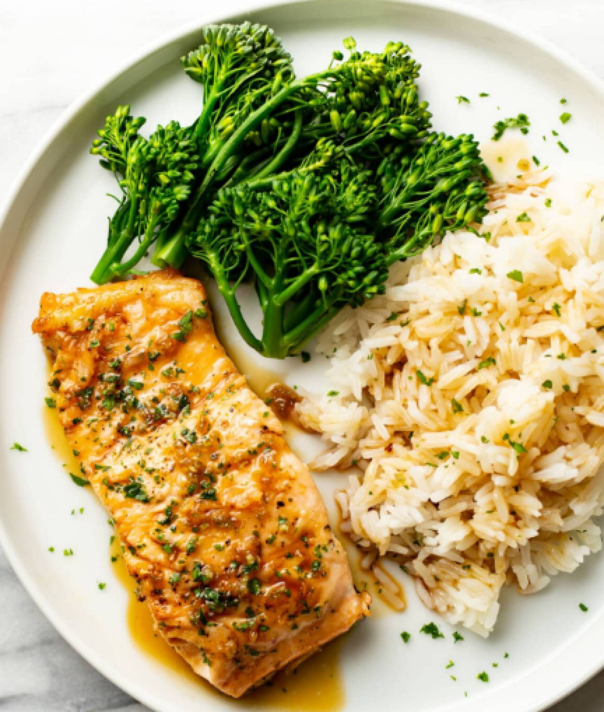 Simply Honey Garlic Salmon with Vegetable Rice (GF)