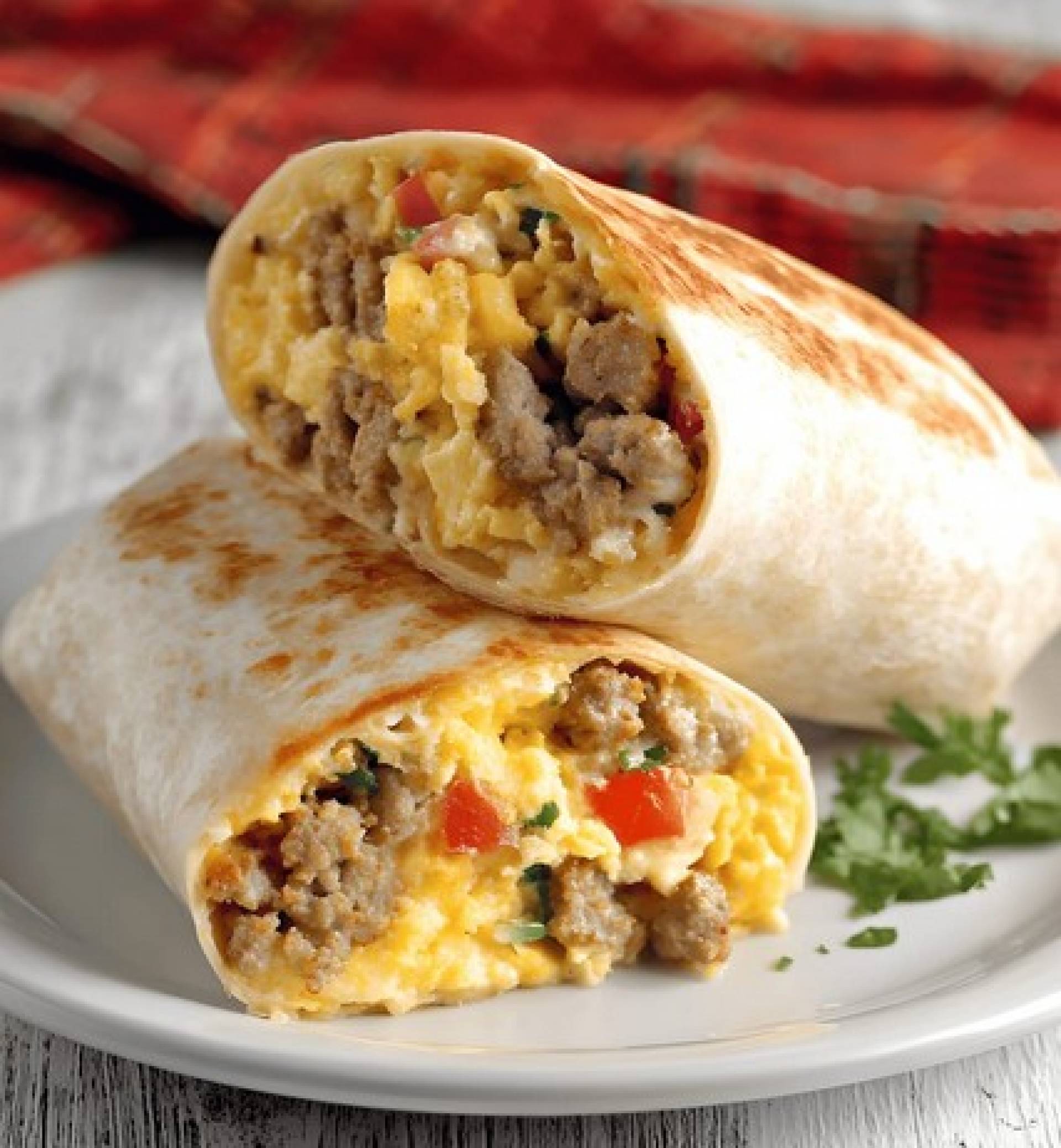 Turkey Sausage Breakfast Wrap